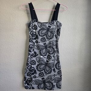 Iron Fist Body Con Dress Lacey Manslayer Size Small Goth Metal Rock Gig Smart